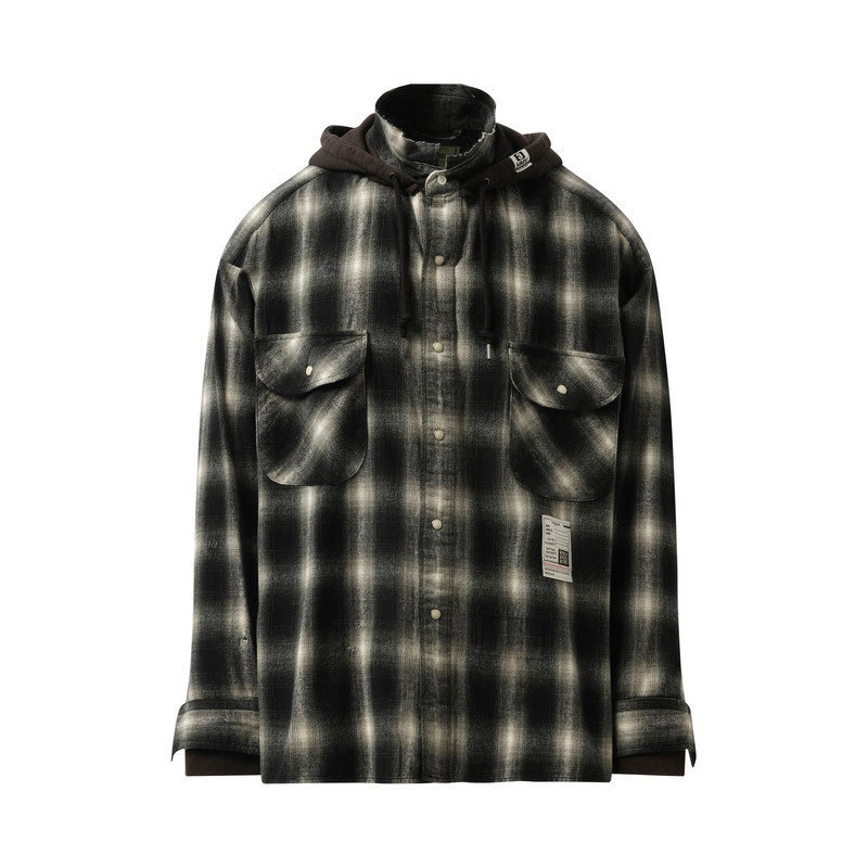 Maison MIHARAYASUHIRO Sweat Hoodie Long Sleeve Shirt in Black outlook