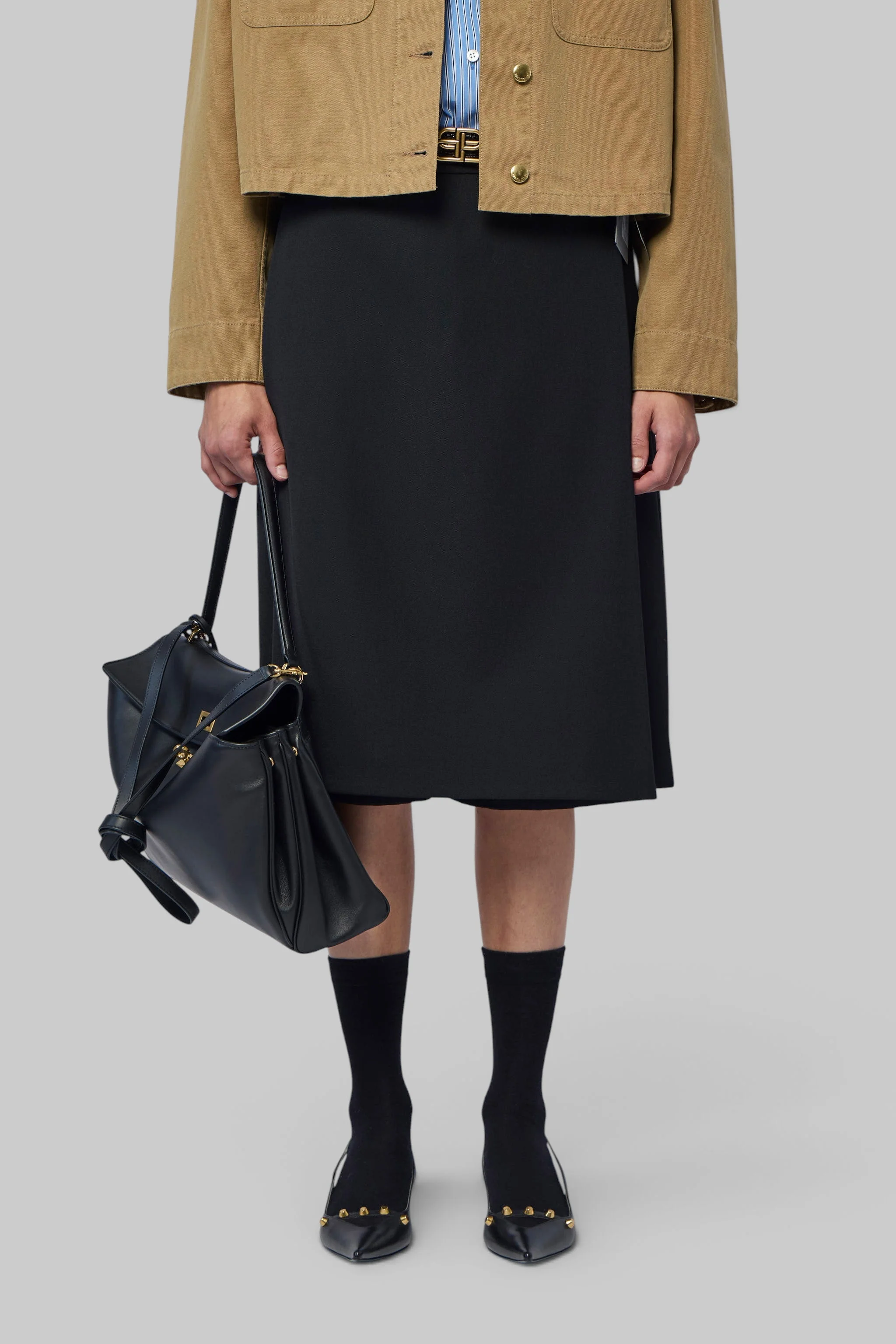 Folded Midi Skirt - 1