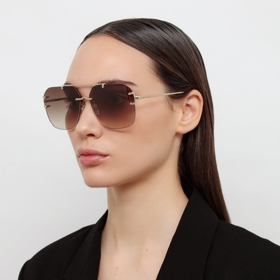 Reyner Sunglasses in Light Gold - 6