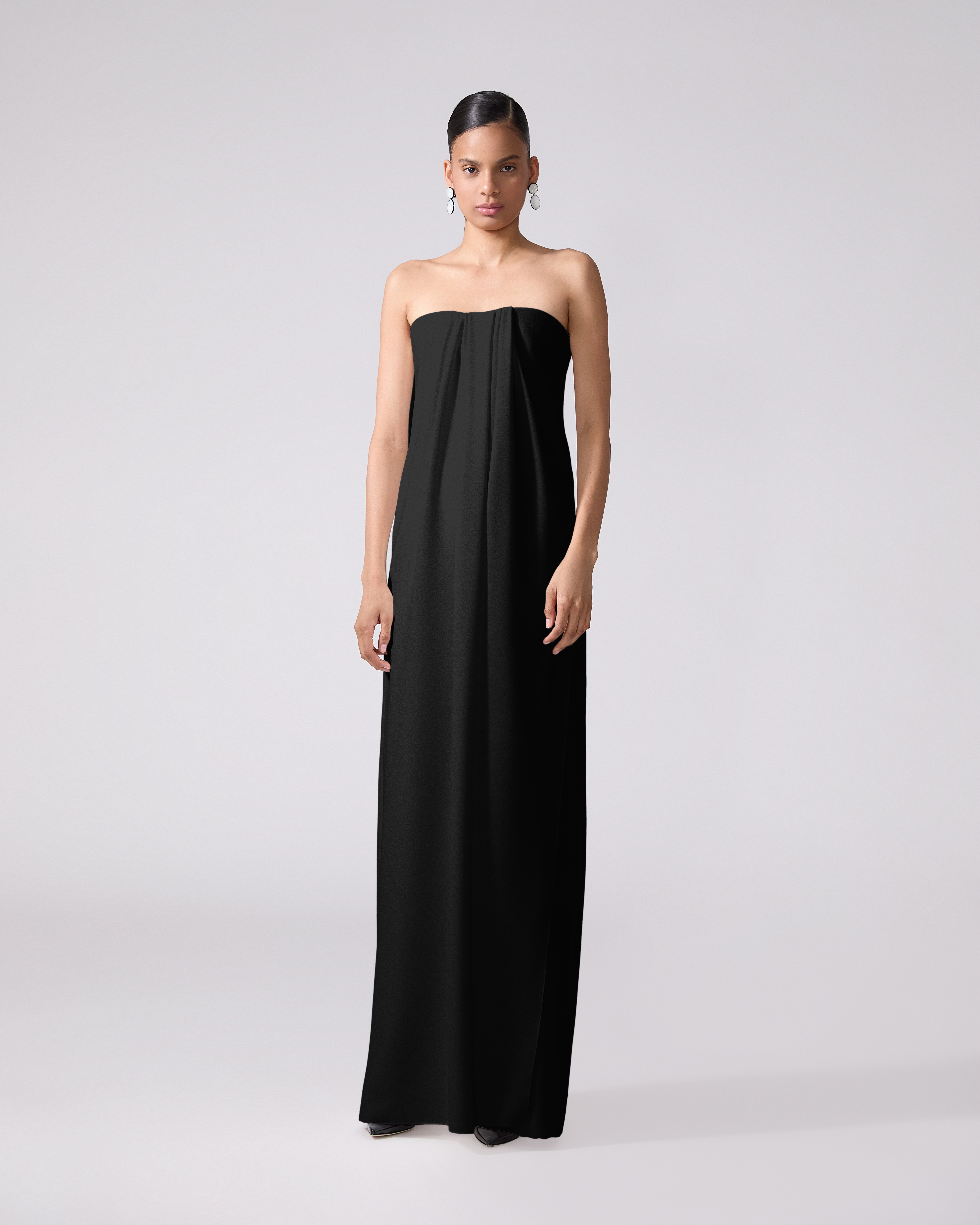 Strapless Draped Front Gown - 2