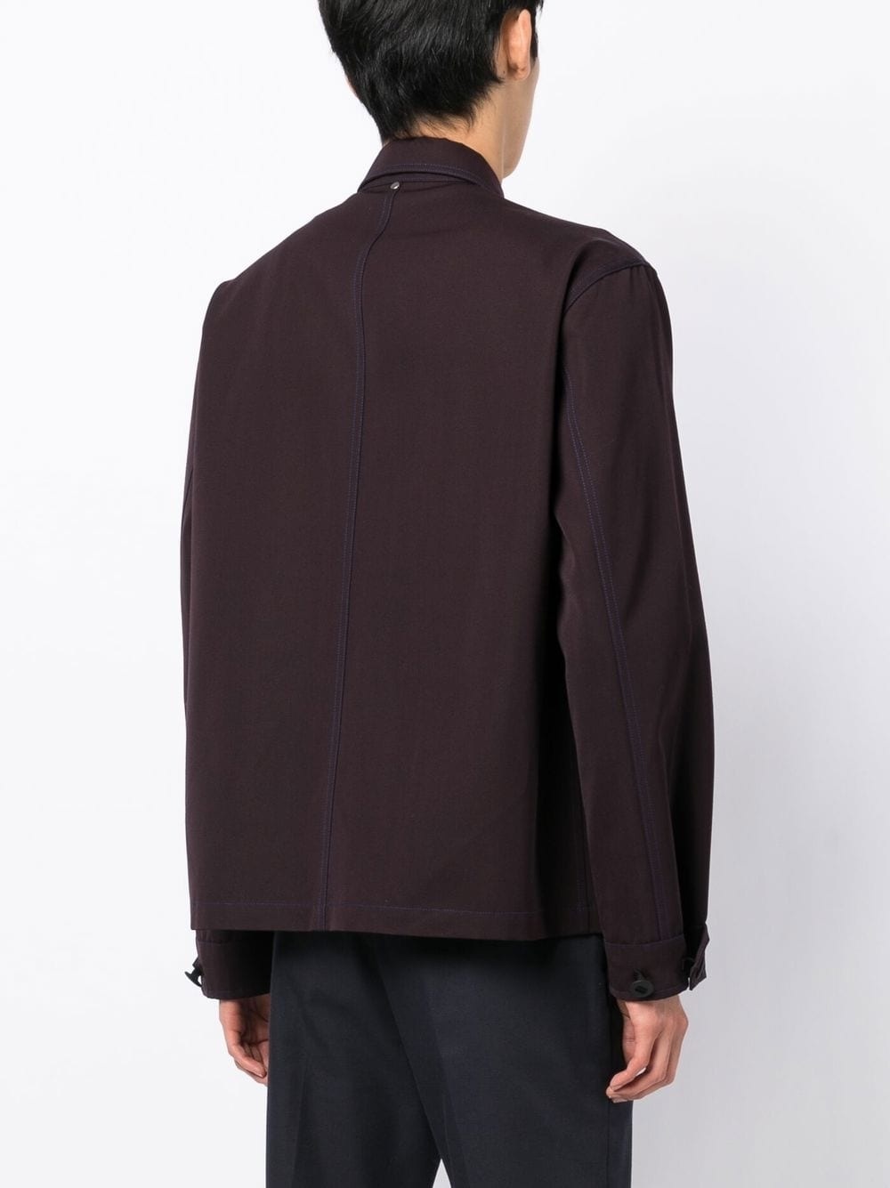 zip-up shirt jacket - 4