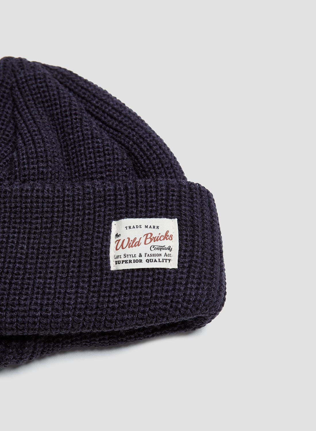 Wild Bricks Heavyweight Marine Watch Cap in Navy - 2