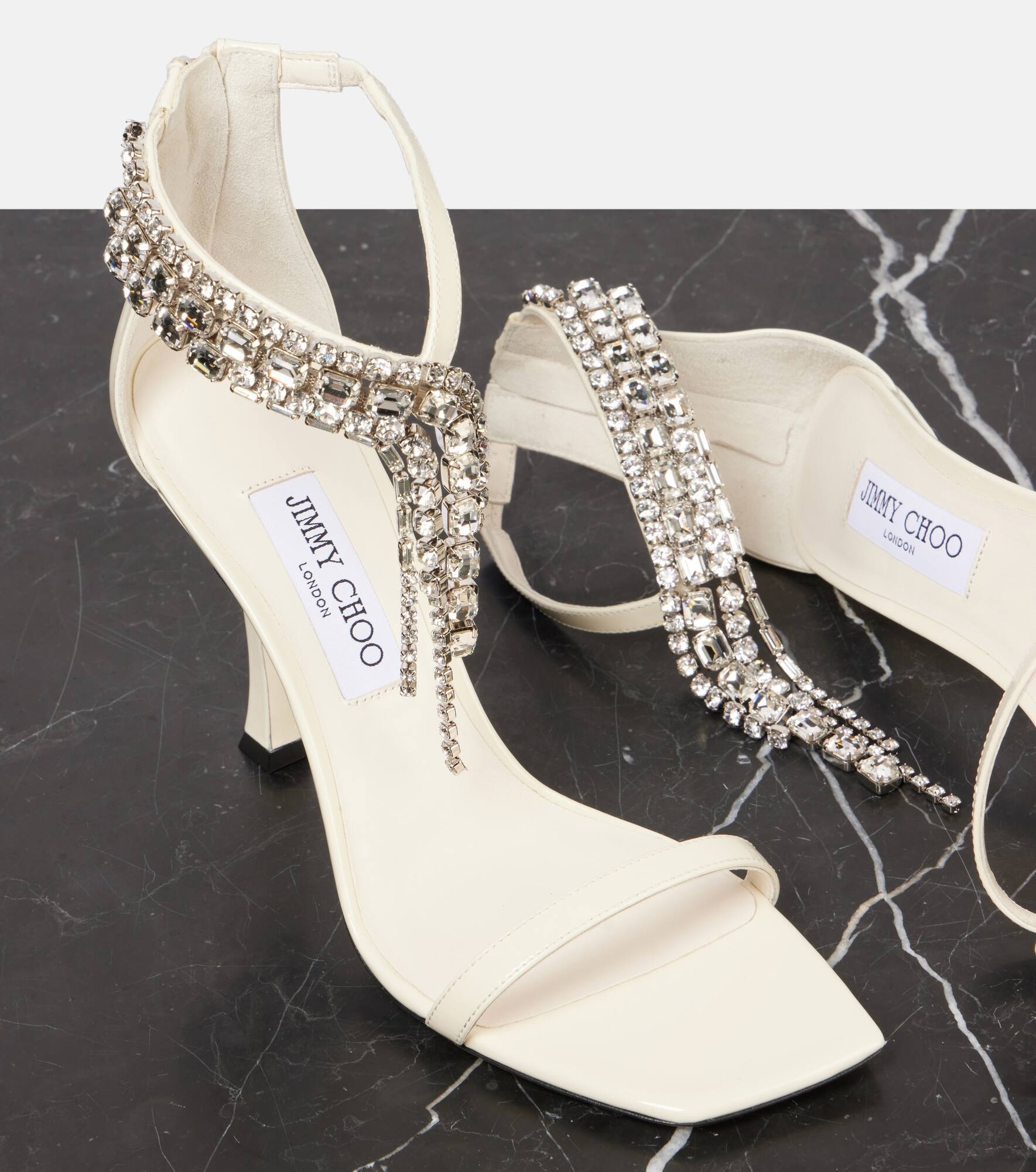 Verity 100 embellished leather sandals - 5