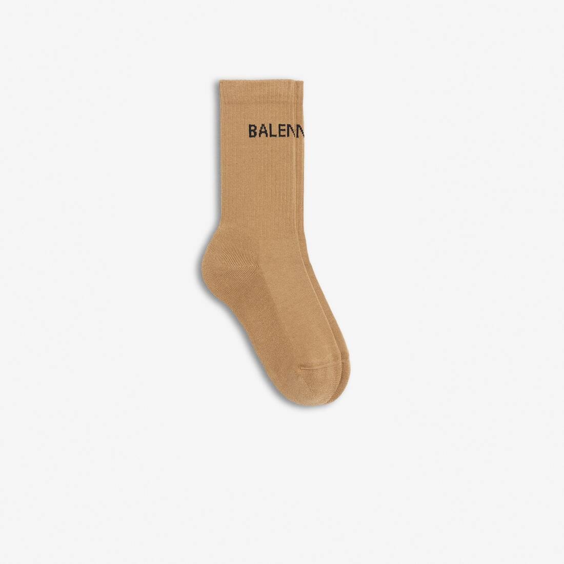 Men's Balenciaga Tennis Socks in Beige - 1