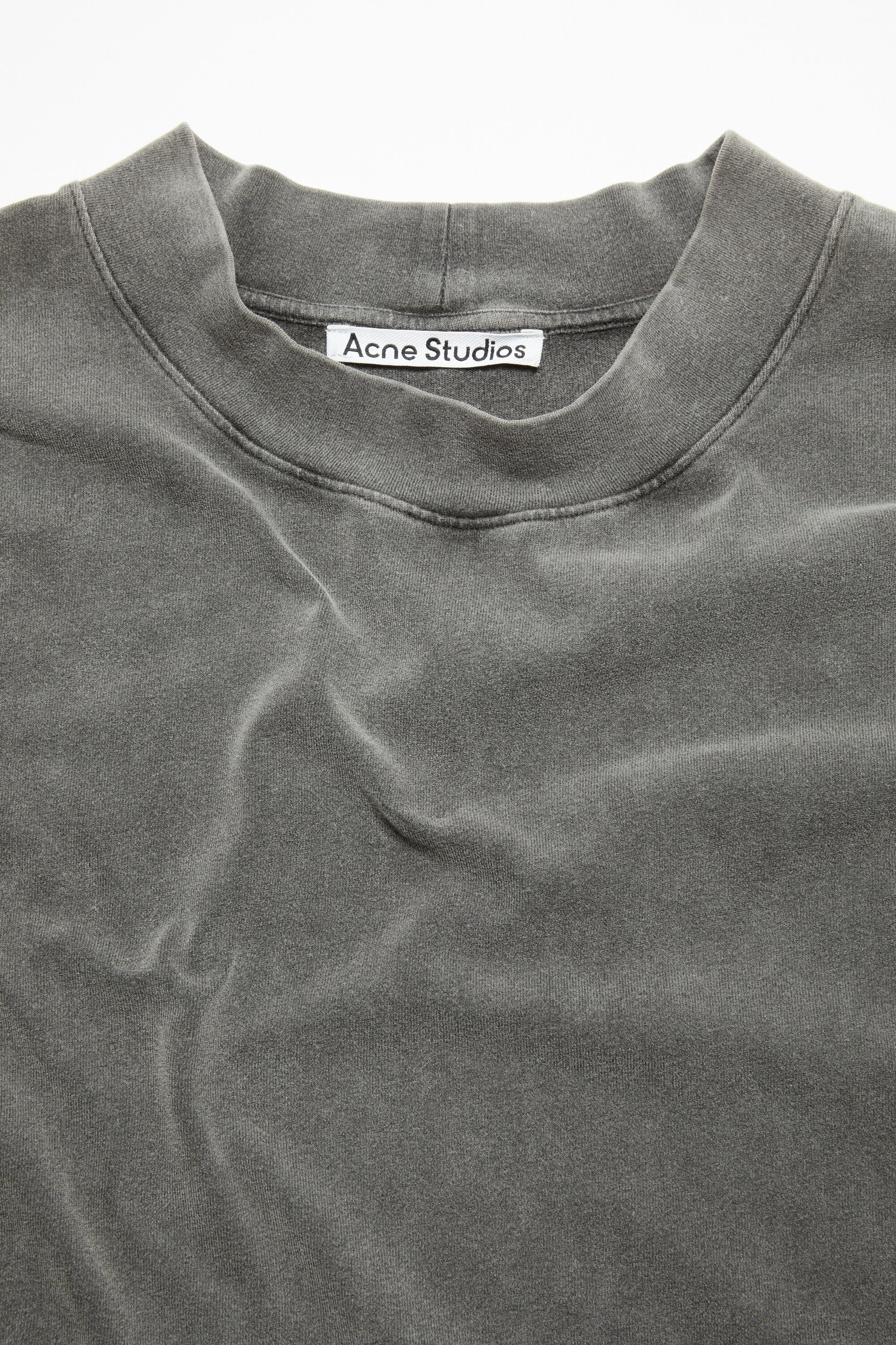 Crew neck sweater - Relaxed unisex fit - Faded black - 4