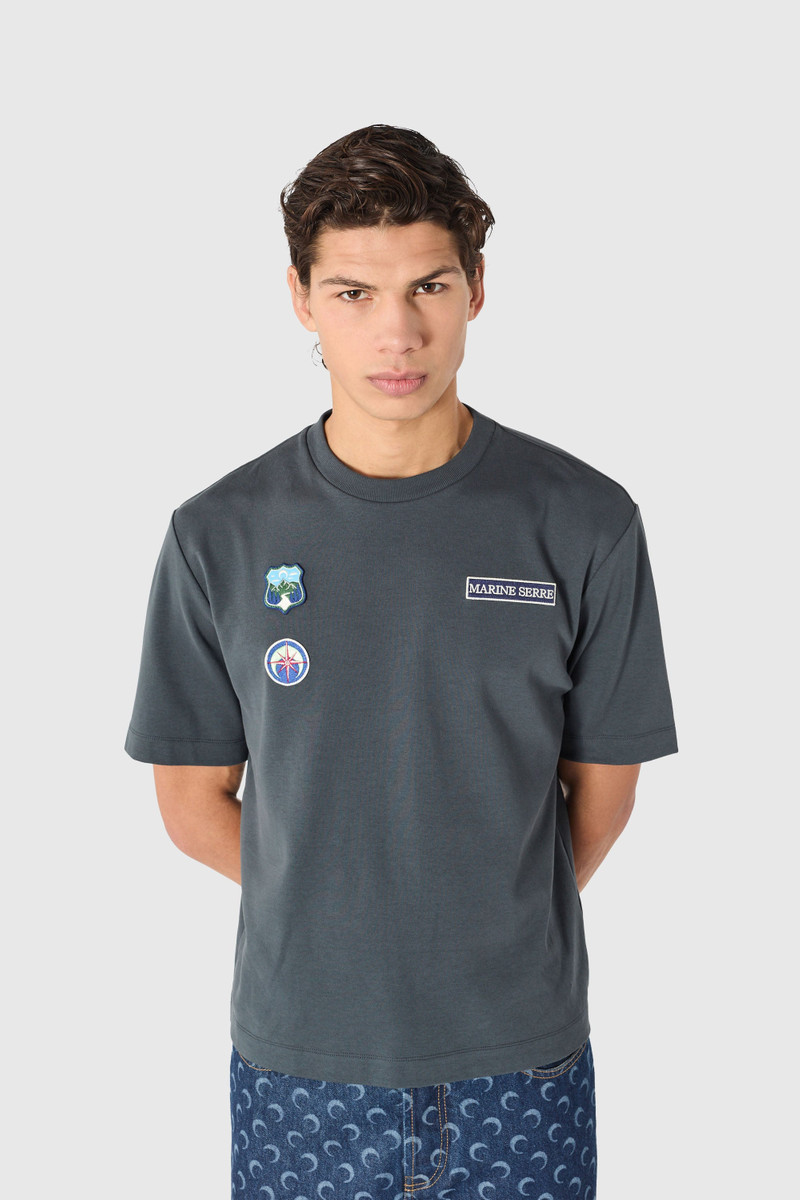 Scout patches crewneck t-shirt organic cotton 4