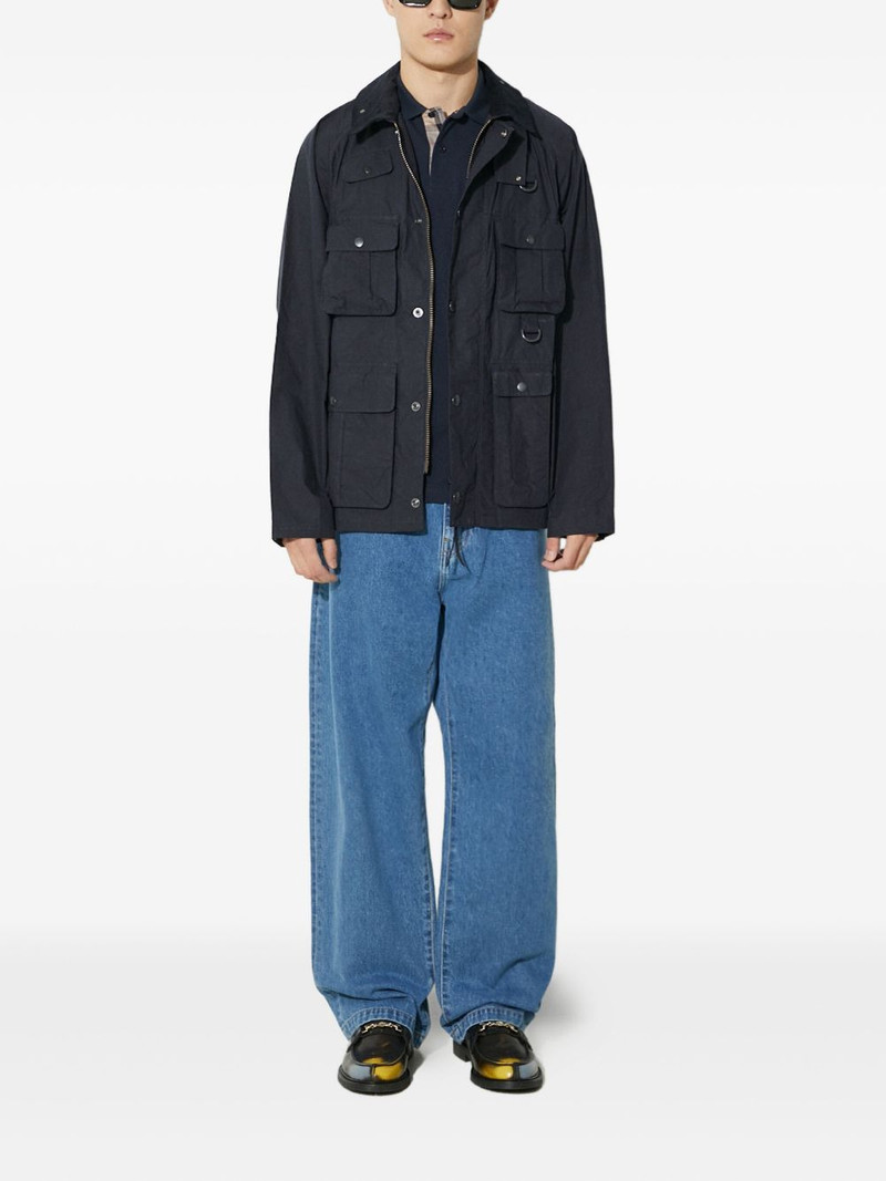 Barbour multiple-pocket corduroy-collar jacket outlook