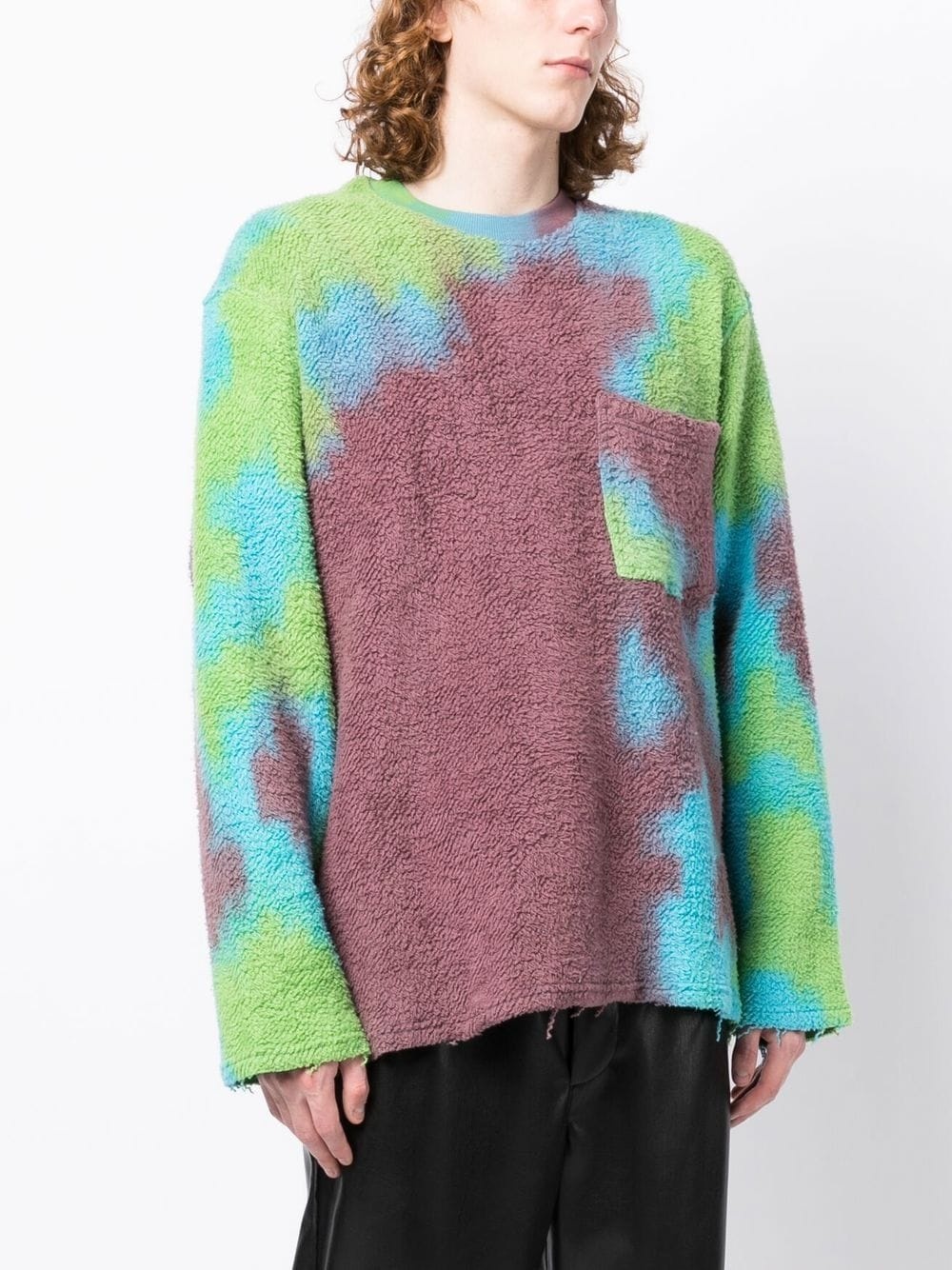 abstract-pattern print jumper - 3