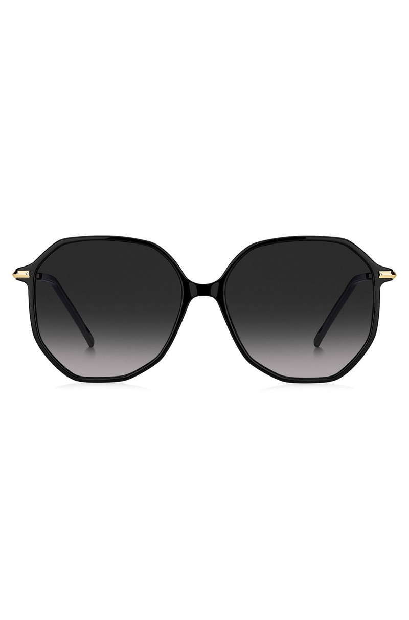 BLACK-ACETATE SUNGLASSES WITH TUBULAR TEMPLES 3