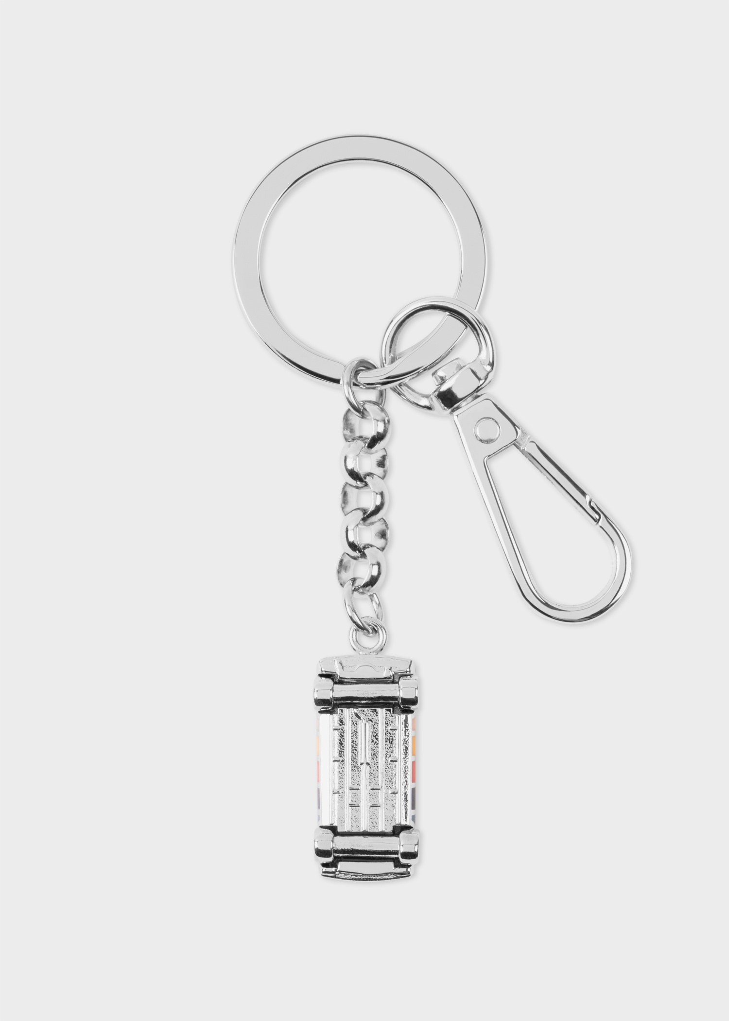 Silver Artist Stripe 'Mini' Keyring - 2