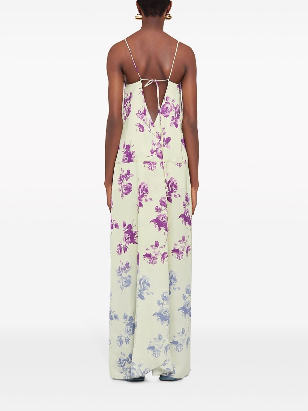 floral-print maxi dress - 4