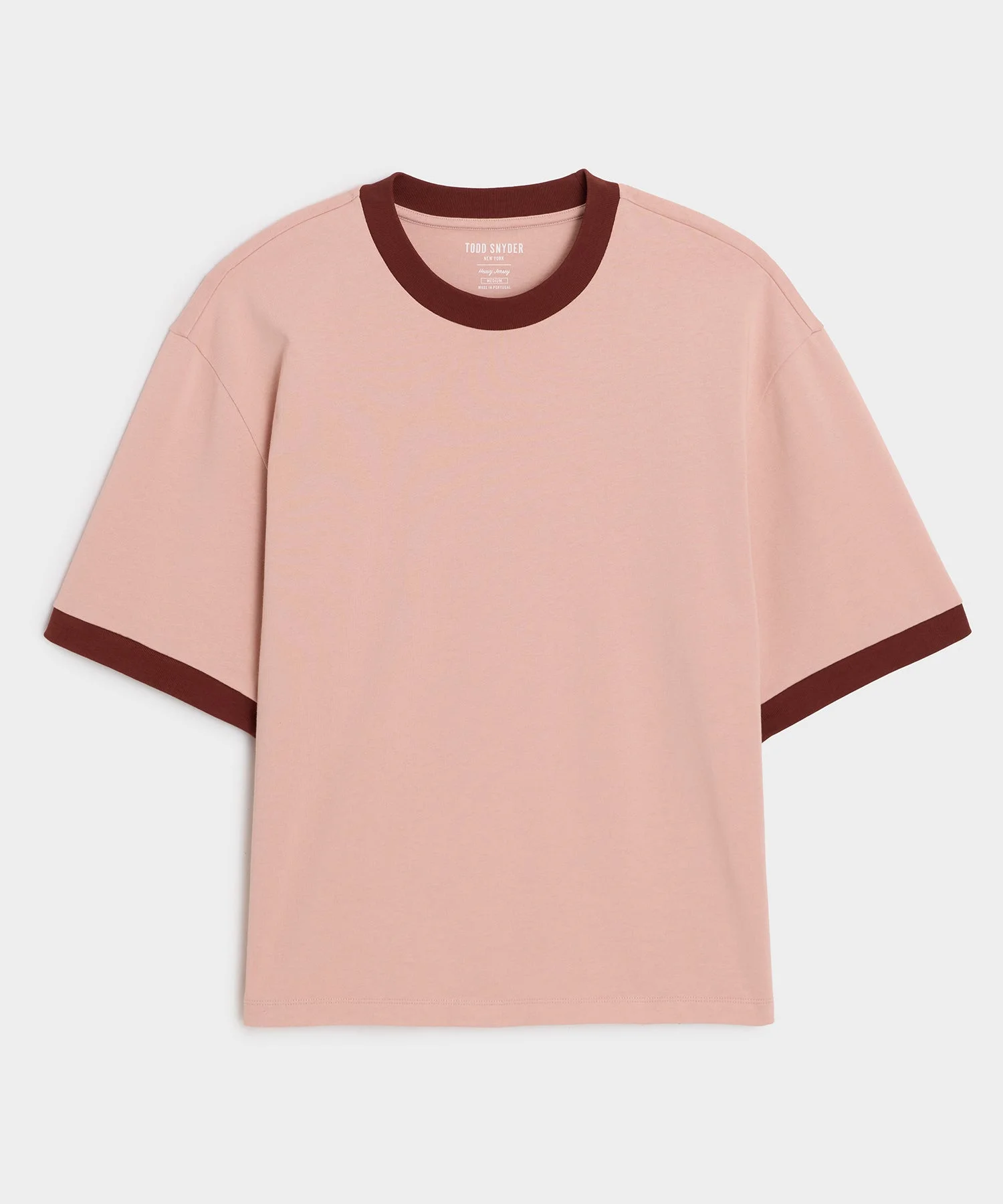 Boxy Jersey Ringer Tee - 1