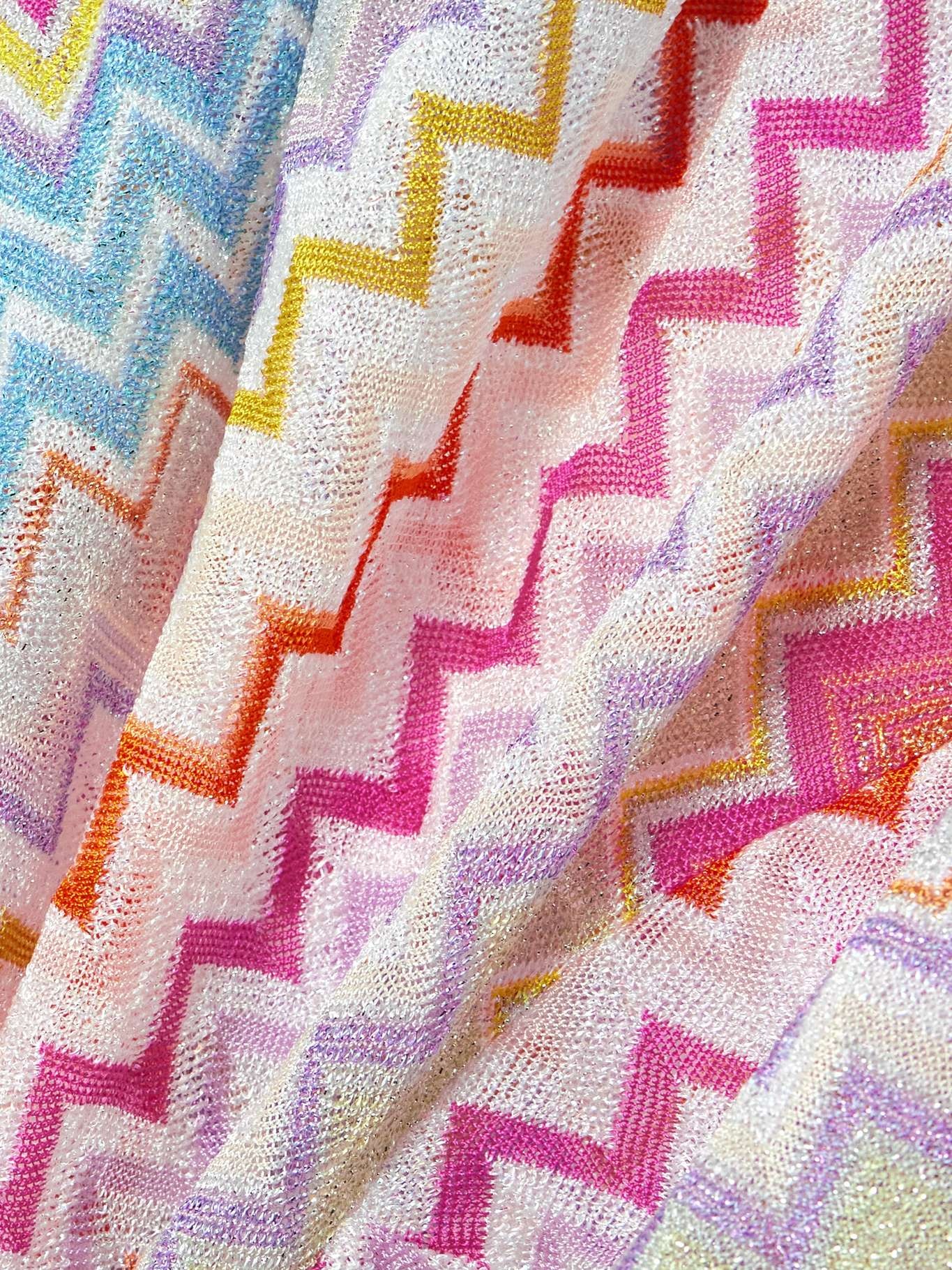 Striped metallic crochet-knit top - 4