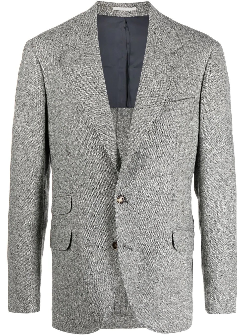 woven wool blazer - 1