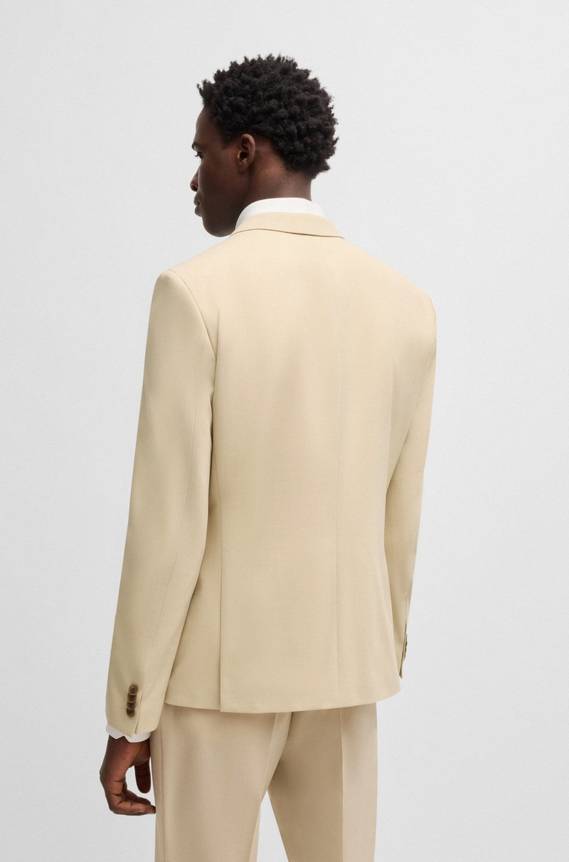 HUGO THREE-PIECE SLIM-FIT SUIT IN MOHAIR-LOOK DOBBY outlook