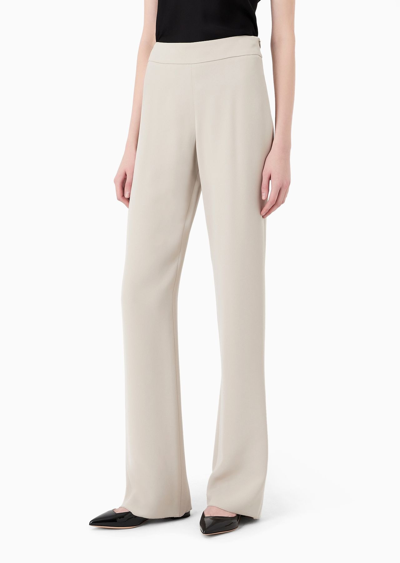 Wide-leg silk trousers - 2