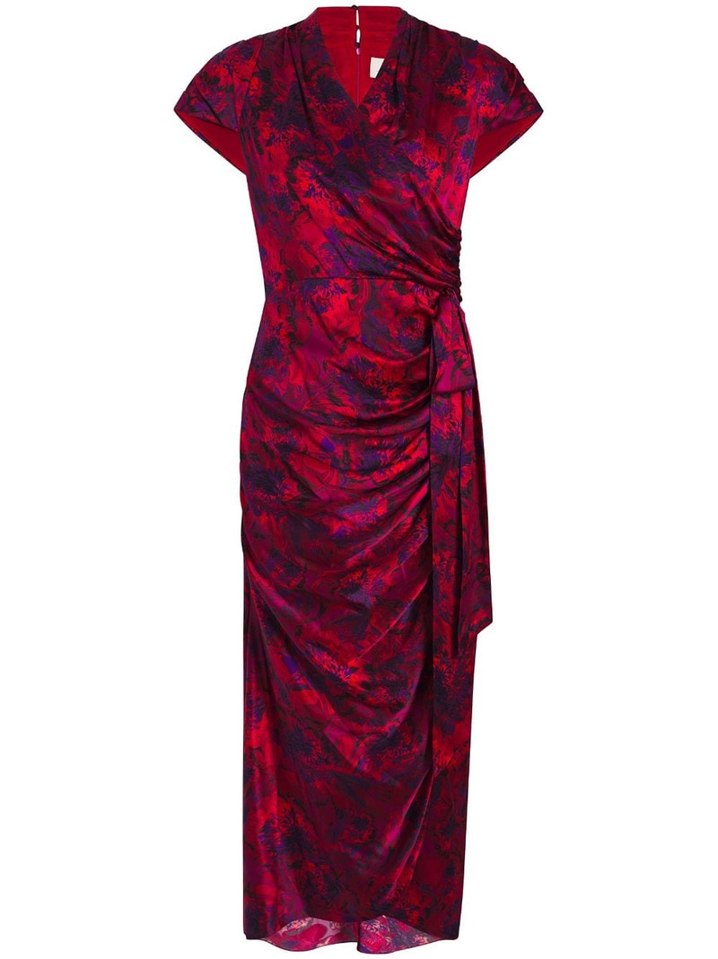 Gail floral-print silk dress 1