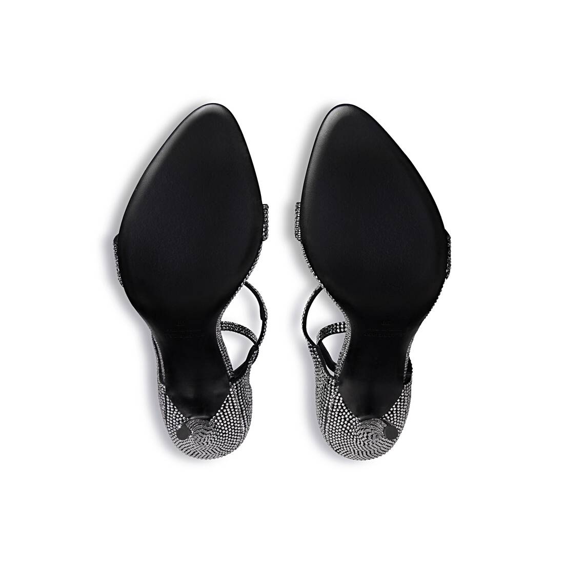 Women's Honey 110mm Sandal With Rhinestones  in Black/grey - 7