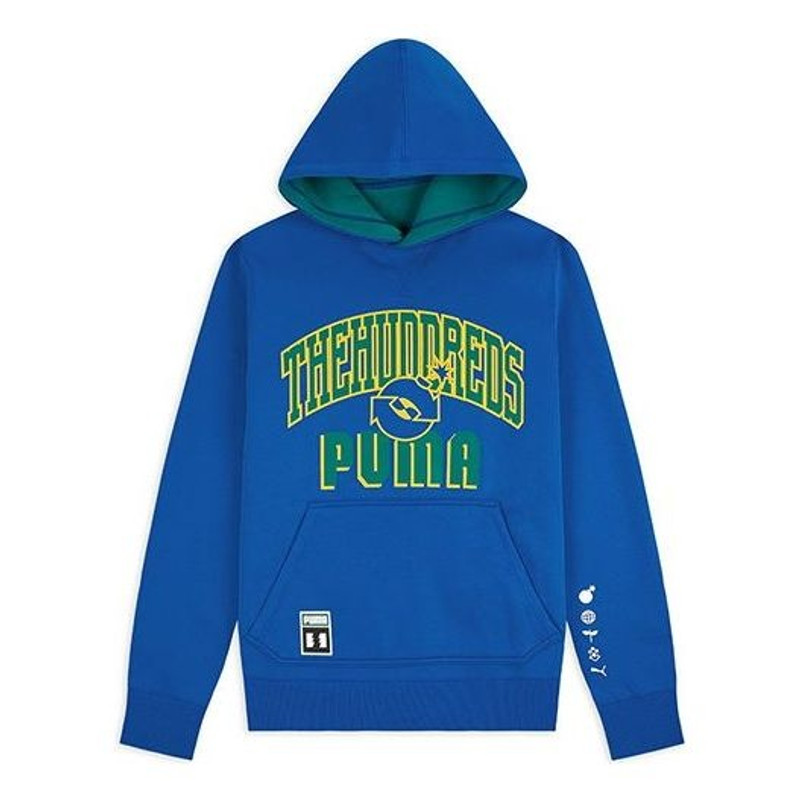 PUMA x Hundreds Crossover 로고 인쇄 Reversible 파란 녹색 598311-89 - 1