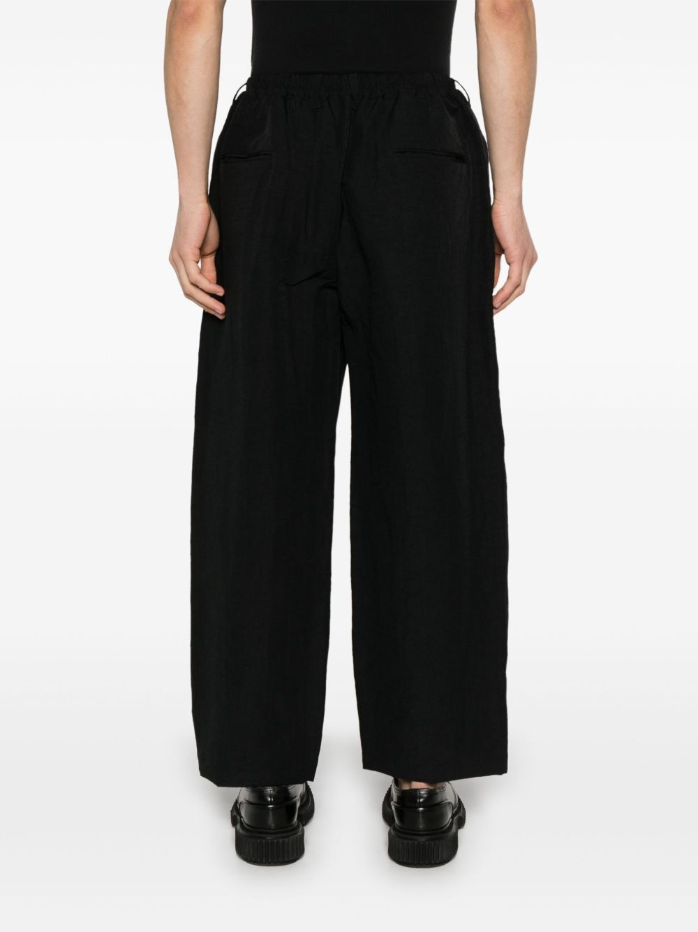 poplin wide trousers - 4