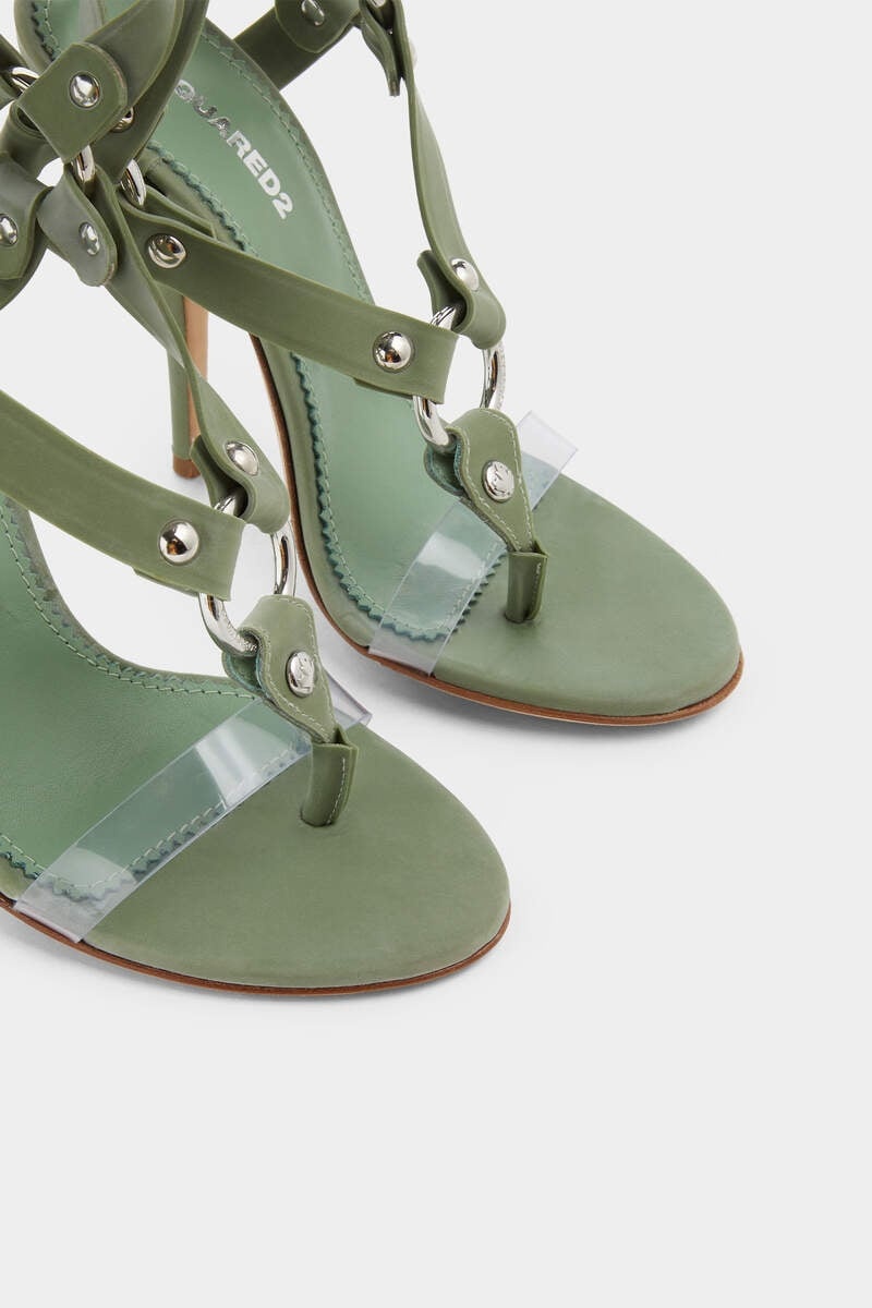 BONDAGE HEELED SANDALS - 4