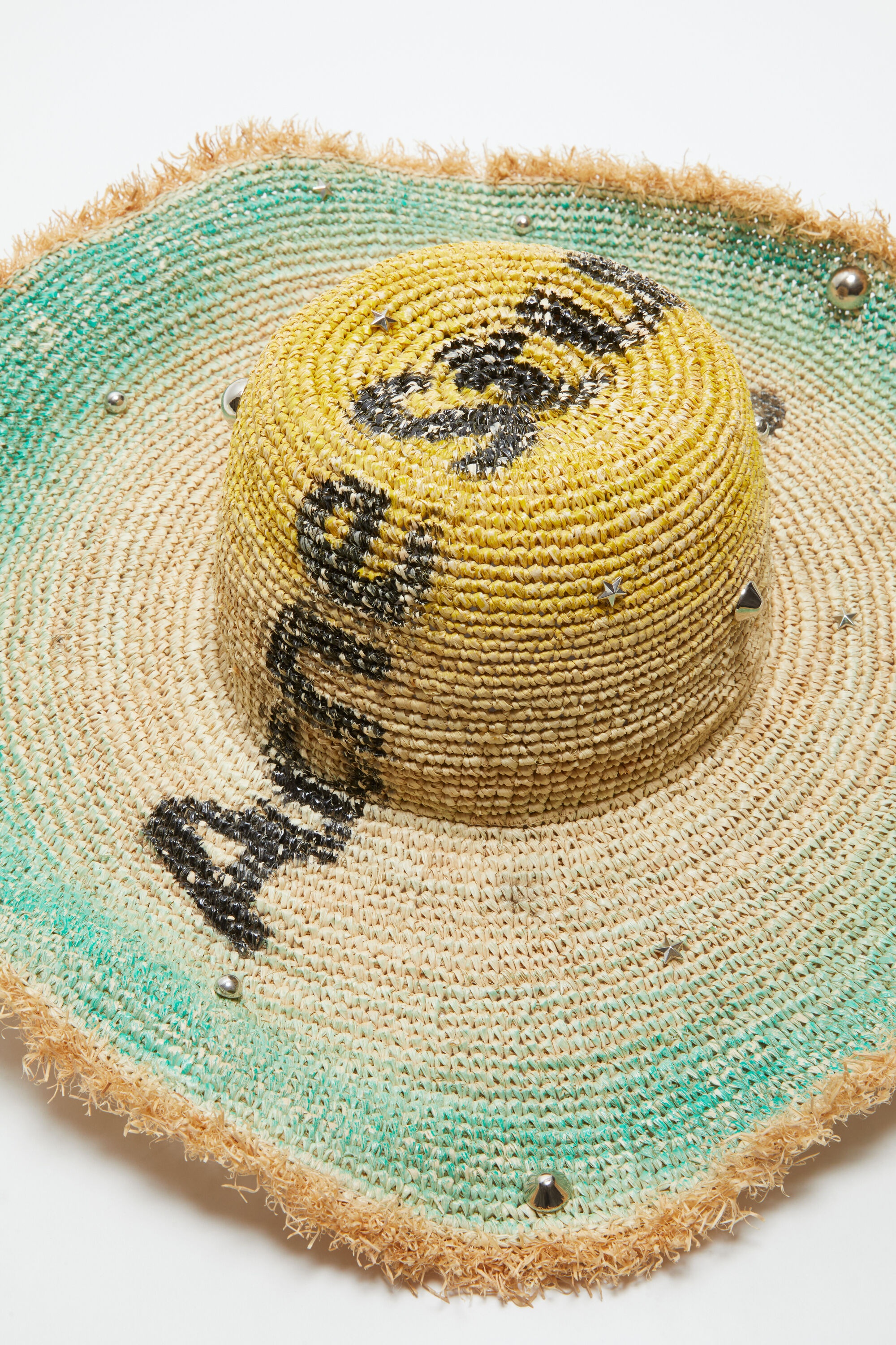 Raffia wide brim hat - Straw yellow - 5