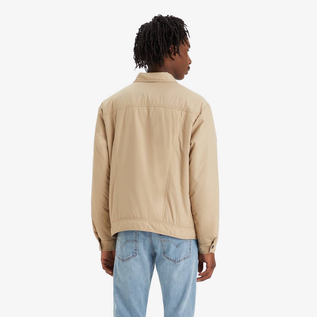 RELAXED FIT PADDED TRUCKER JACKET - 3
