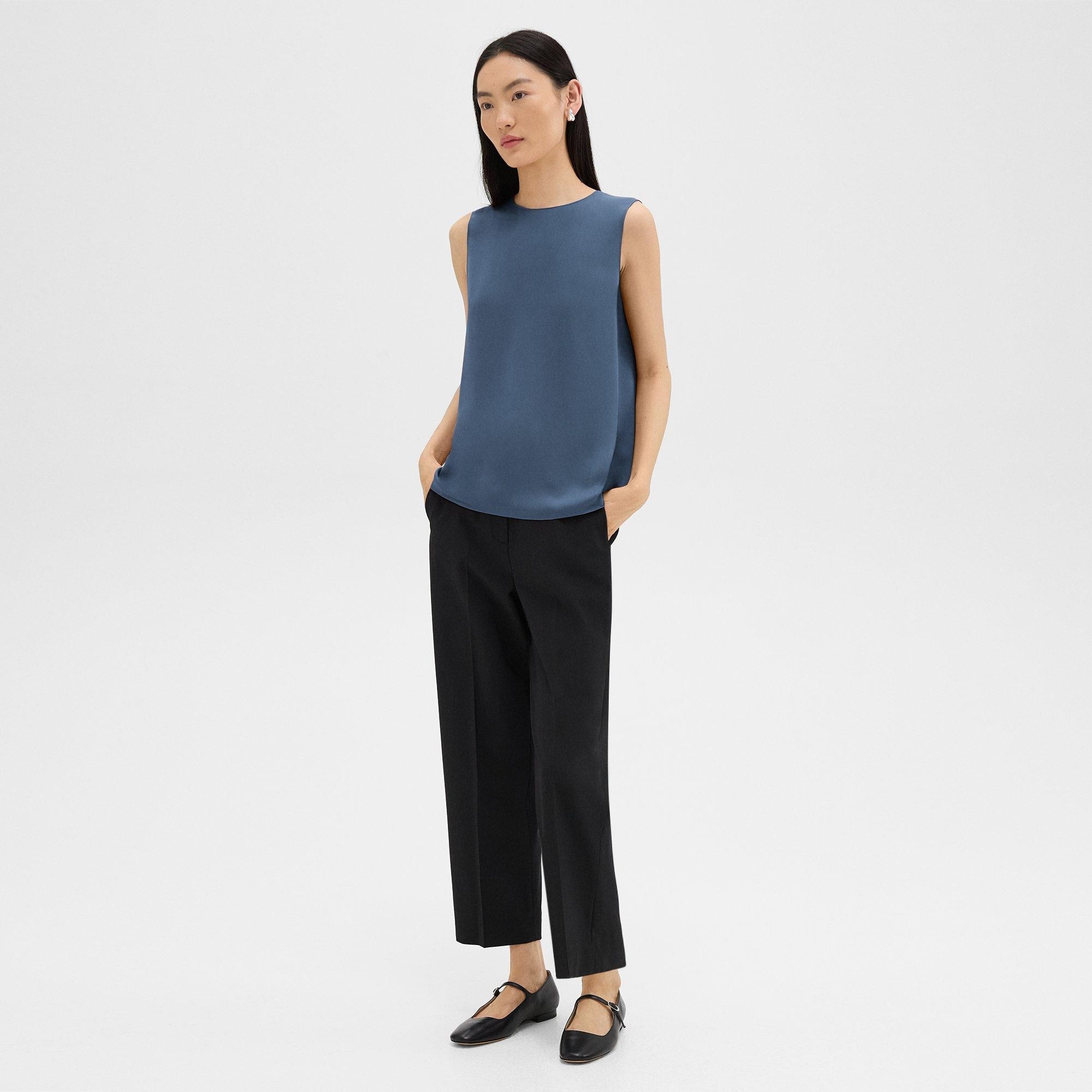 Shell Top in Silk Georgette - 6
