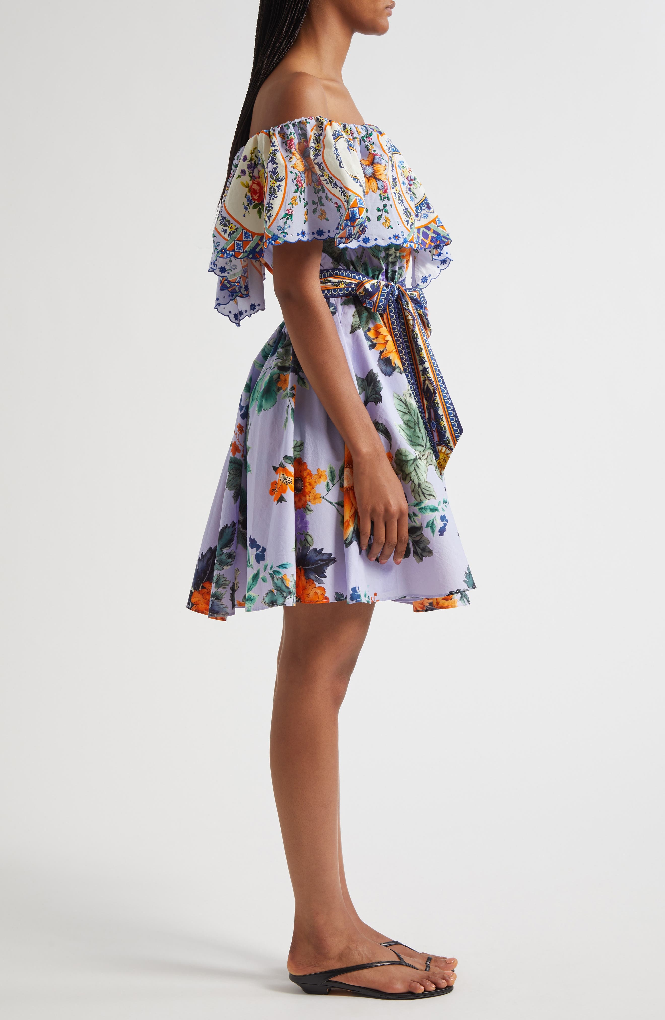 Camilla Luscious in Lisbon Off the Shoulder Belted Organic Cotton Dress at Nordstrom - 3