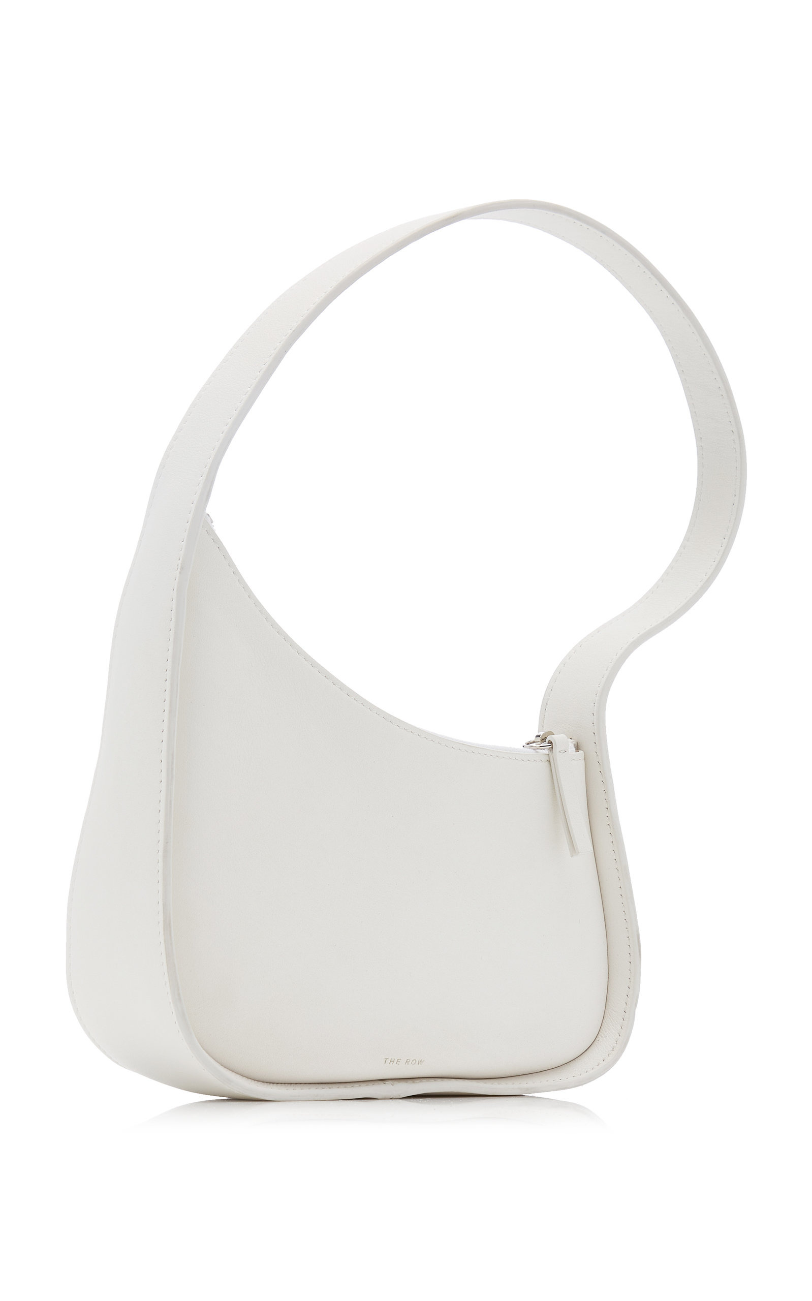 Half Moon Leather Bag ivory - 4