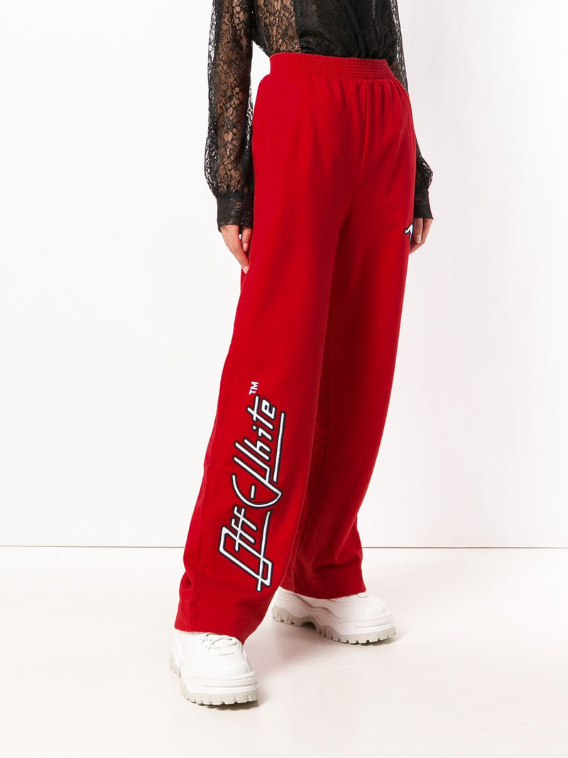 high-waisted track trousers 3