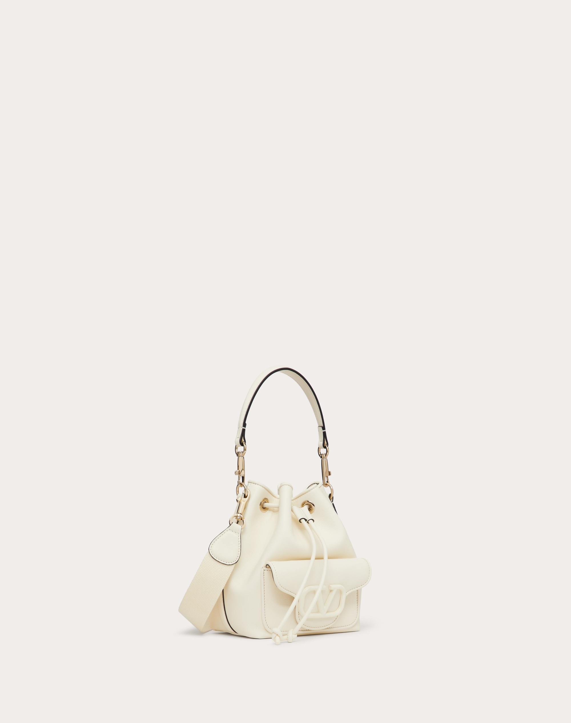 VALENTINO GARAVANI LOCÒ CALFSKIN BUCKET BAG - 3