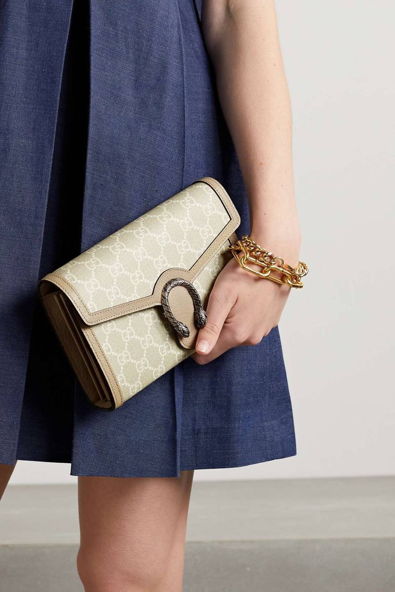 GUCCI Dionysus printed coated-canvas shoulder bag outlook