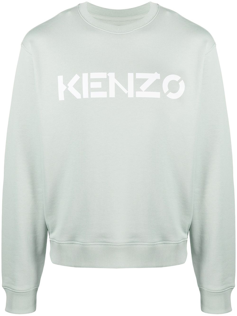 logo print crew neck sweatshirt - 1