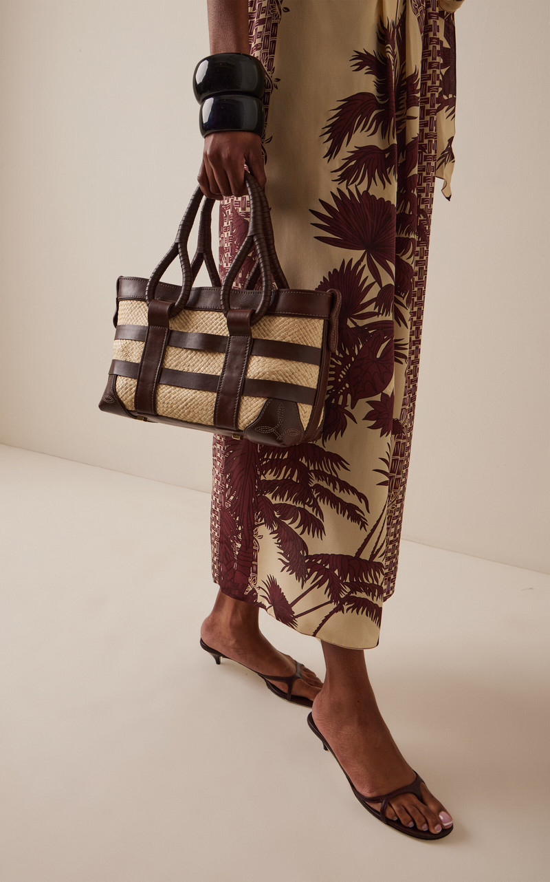 Johanna Ortiz Heritage In Motion Mini Tote Bag brown outlook