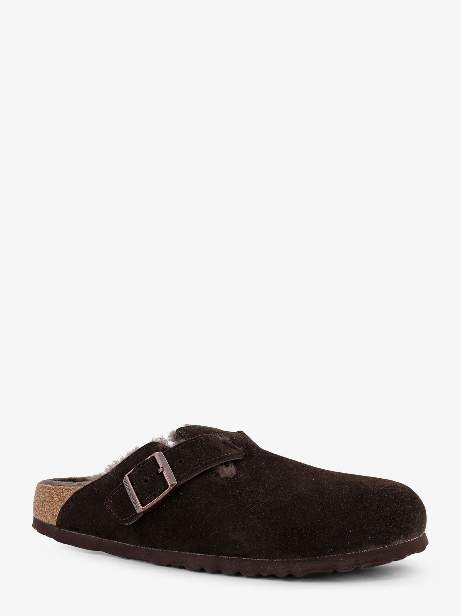 Boston Vl/Shearling Suede Mule - 2