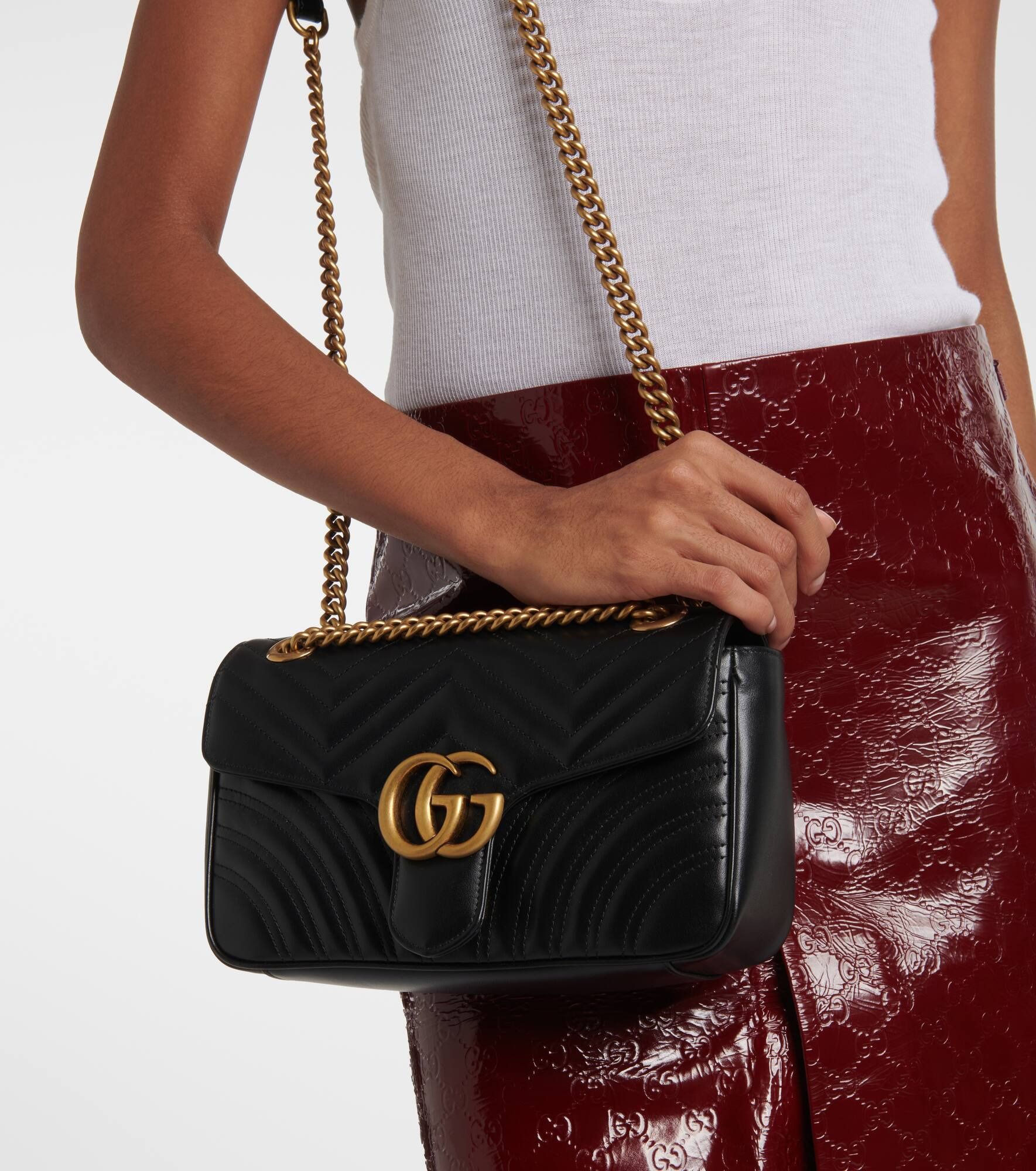 GG Marmont leather shoulder bag - 2
