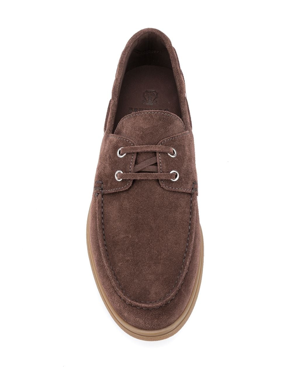 suede lace loafers - 4