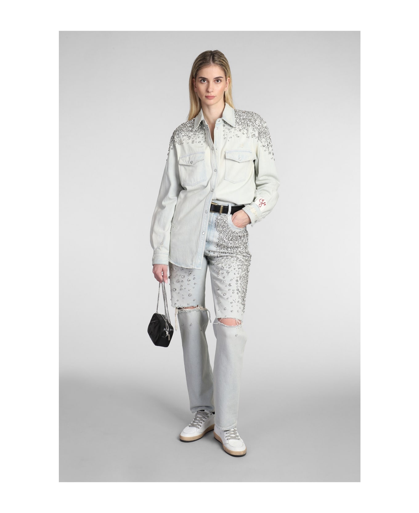 【GOLDEN GOOSE】CRYSTALS OVERSHIRT Golden Goose Crystals Overshirt | italist | REVERSIBLE