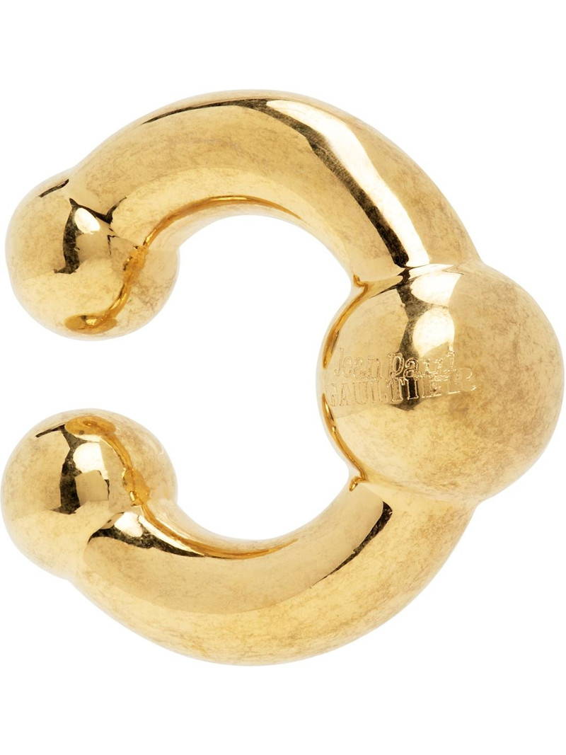 Jean Paul Gaultier Gold 'The Piercing' Ear Cuff outlook