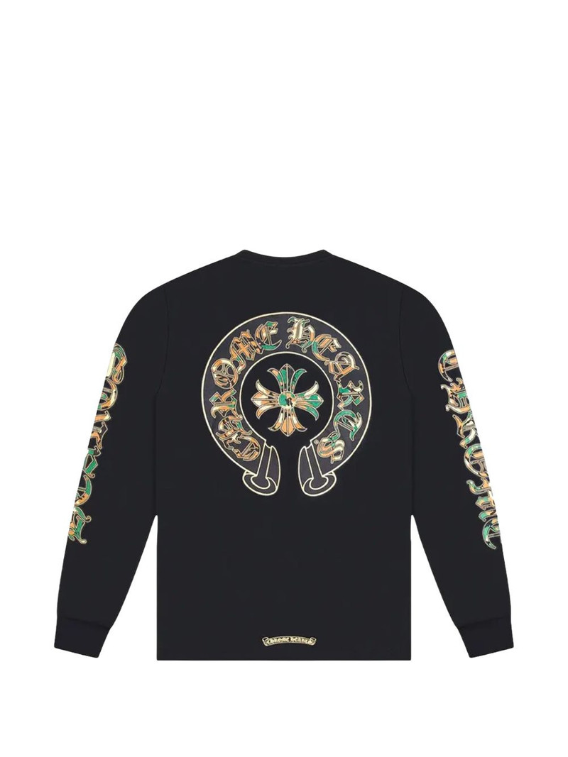 Chrome Hearts horseshoe camo long-sleeve sweatshirt outlook