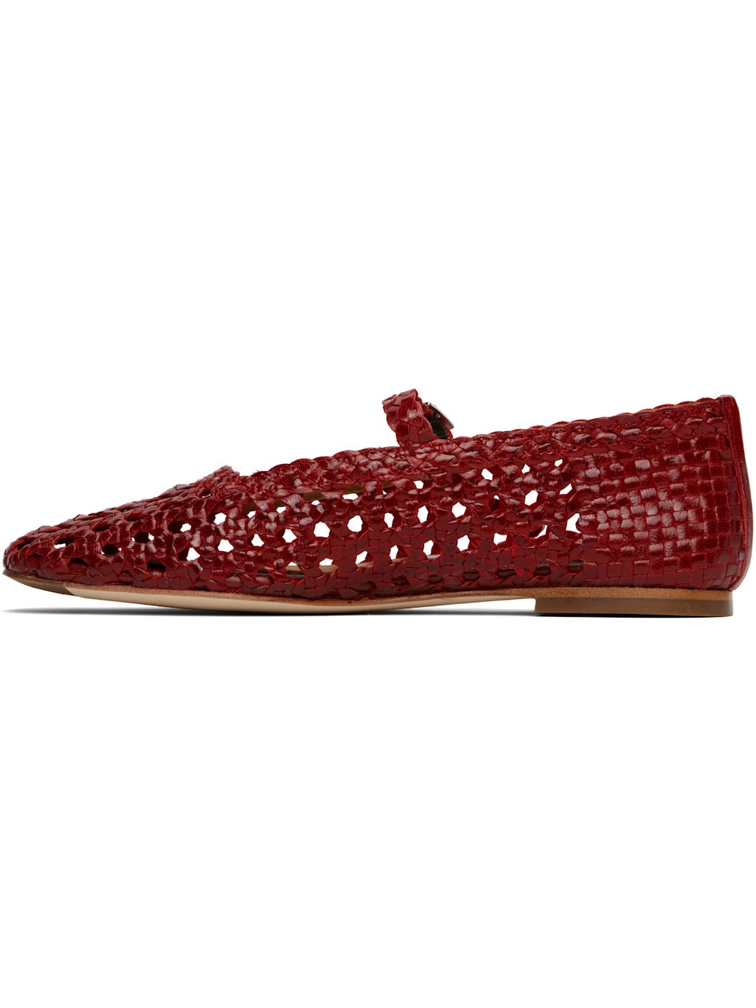 Red Yeida Ballerina Flats - 3