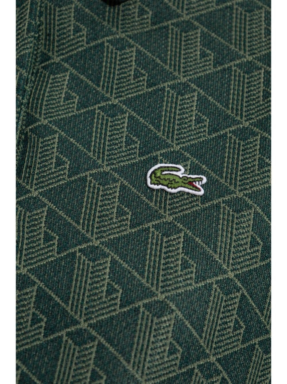 jacquard monogram polo shirt - 5