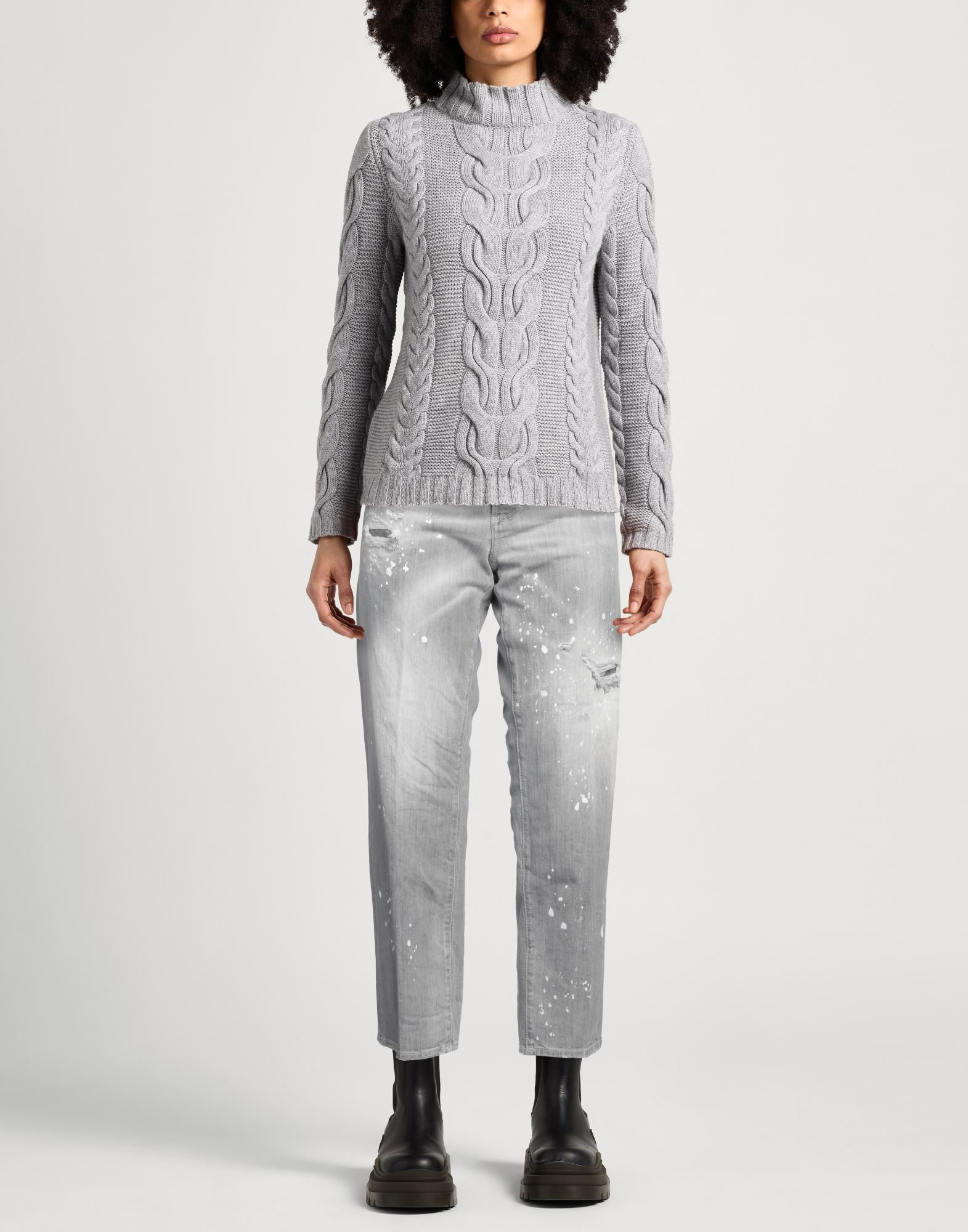 Grey Women's Denim Pants - 2