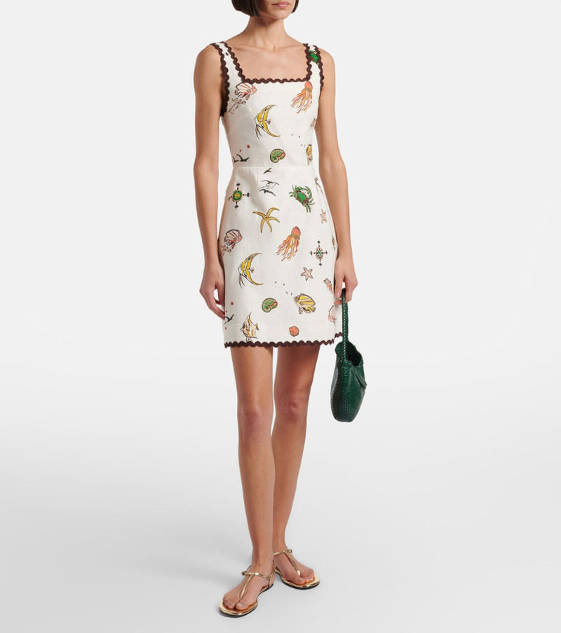 ALÉMAIS Printed cotton minidress outlook