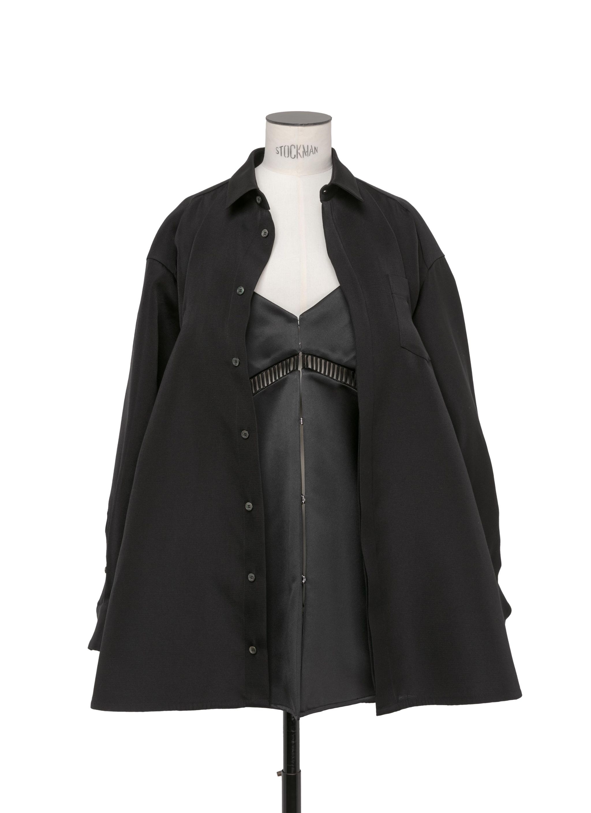 Double-Faced Silk Cotton Shirt Dress - 5