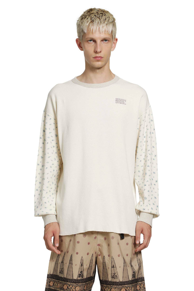 Waffle Jersey Calico Long Sleeve T-shirt 1