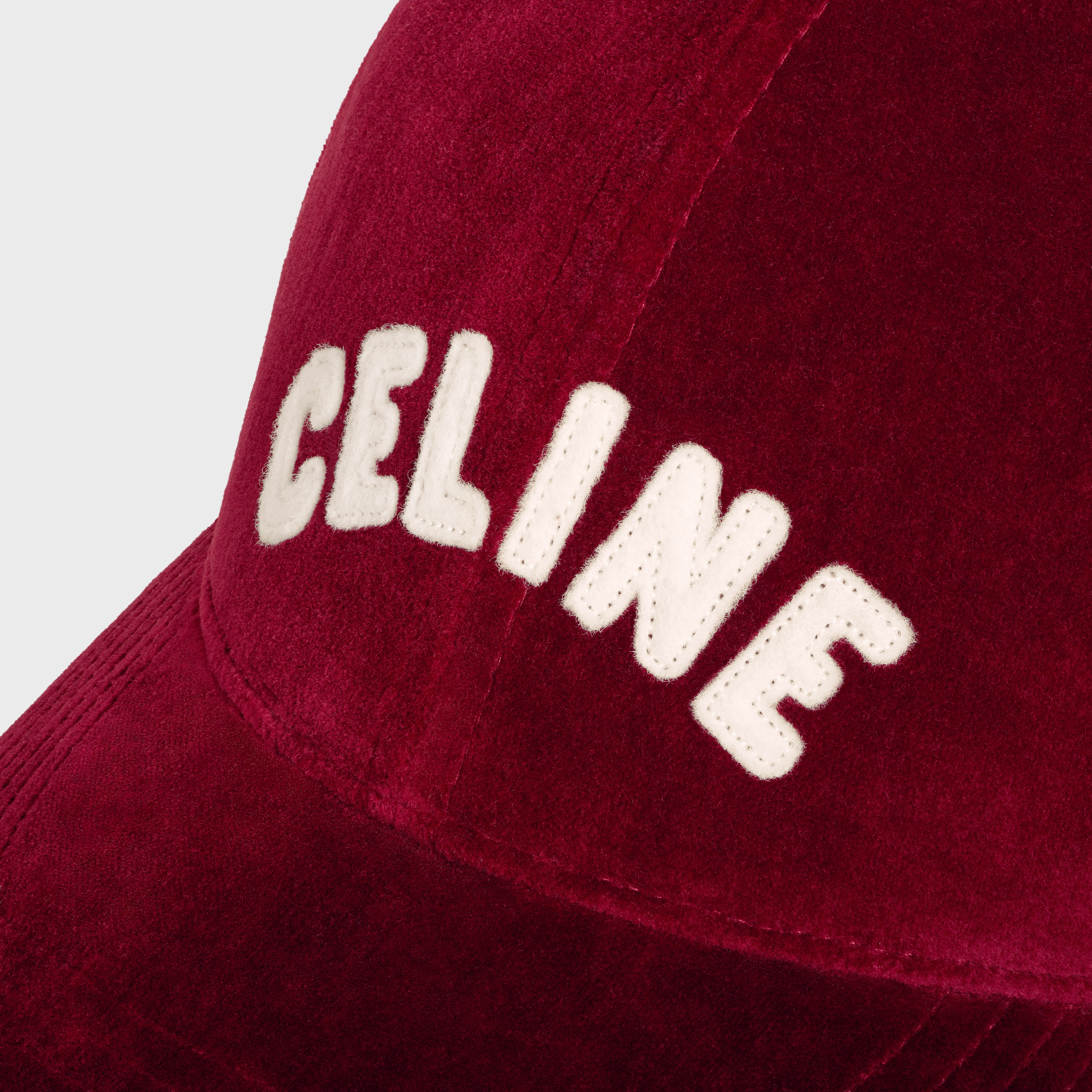 celine baseball cap in cotton velvet - 5