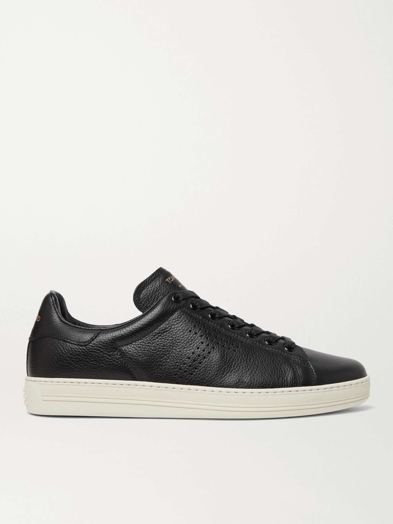 Warwick Perforated Full-Grain Leather Sneakers - 1