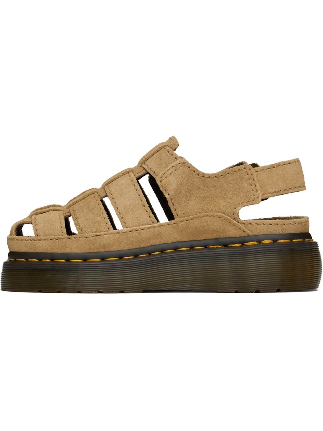 Tan Wrenlie Bronx Suede Fisherman Sandals - 3